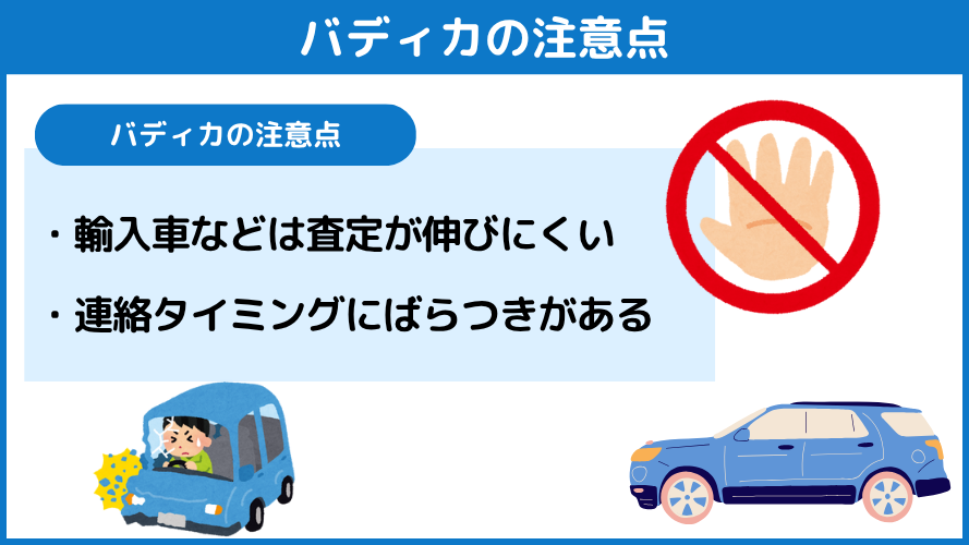 バディカの注意点